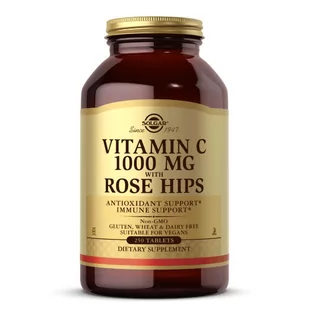 Solgar, Vitamin C 1000 mg with Rose Hips, 250 tab. - Witaminy i minerały - miniaturka - grafika 1