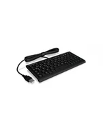 Klawiatury - D-E Layout - KeySonic ACK-3401, keyboard Kolor: CZARNY, X-type membrane - miniaturka - grafika 1