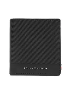Tommy Hilfiger Duży Portfel Męski Th Foundation Trifold AM0AM13510 Czarny - Portfele - miniaturka - grafika 1