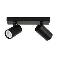Lampy sufitowe - Italux Sufitowa LAMPA plafon LACONI SPL-2813-2B-BL regulowana OPRAWA metalowe reflektorki na listwie czarne SPL-2813-2B-BL - miniaturka - grafika 1