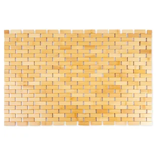 Mata Łazienkowa Antypoślizgowa Bambusowa Drewniana Dywanik do Łazienki 80cm - Dywaniki łazienkowe - miniaturka - grafika 1