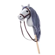Maskotki i pluszaki - Koń na kiju HOPPIHORSE Hobby Horse A4 szary - miniaturka - grafika 1