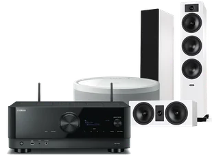 Kino domowe Yamaha RX-V6A (czarny) + Tesi 6 + 7 + MusicCast 50 (biały) - Kino domowe - miniaturka - grafika 1