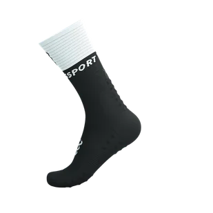 COMPRESSPORT Skarpetki kompresyjne do biegania MID COMPRESSION SOCKS V2.0 black/white - Skarpetki sportowe męskie - miniaturka - grafika 8