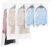 Pokrowce na ubrania - Zestaw 5 szt pokrowce na ubrania organizer próżniowy wodoodporny do szafy - miniaturka - grafika 1