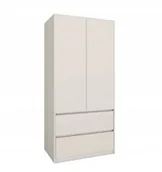 Szafy - Elegancka Dwudrzwiowa Szafa Z Dwiema Szufladami Kaszmir 180X90X51 Cm - miniaturka - grafika 1