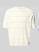 Koszulki męskie - Bluzka z dzianiny o kroju regular fit z mieszanki bawełny i lnu model ‘BERG SUN’ - miniaturka - grafika 1