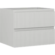 Szafki łazienkowe - Mexen Rivel szafka łazienkowa podumywalkowa 60 cm, 2 szuflady, ryflowana , szara mat - 91A20-06047-2-BFF62 - miniaturka - grafika 1