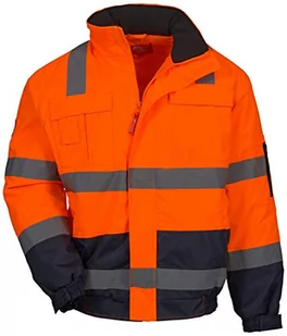 Nitras Męska kurtka pilotkowa Motion Tex Viz, pomarańczowy, XL - Kurtki męskie - miniaturka - grafika 1