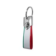 Breloki - Fiat Brelok Czarny Oficjalny Key Ring Carbon, Biały Tricolor, Węgiel Biały Trójkolorowy, Taglia unica - miniaturka - grafika 1