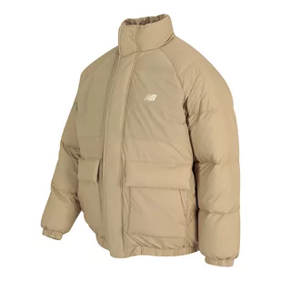 Kurtka zimowa męska New Balance MJ34302SOT  beżowa - Kurtki męskie - miniaturka - grafika 1