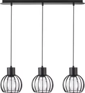 Lampy sufitowe - Sigma Lampa wisząca LUTO KOŁO 3 czarna do salonu 31156 - miniaturka - grafika 1