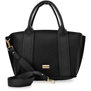 Torba Damska Monnari Premium Klasyczna Kuferek Shopper Tote Bag Czarna - Torebki damskie - miniaturka - grafika 1