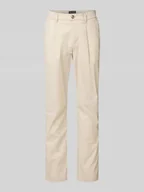 Spodnie męskie - Chinosy o kroju tapered fit z mieszanki bawełny model ‘MOROT JOGGER’ - miniaturka - grafika 1