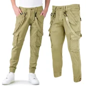 Odzież taktyczna i umundurowanie - Alpha Industries Spodnie Utility Pant 128202 11 - Oliwkowe - miniaturka - grafika 1