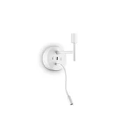 Lampy ścienne - Ideal Lux Podstawa kinkietu SET UP MAP2 biała 259819 - miniaturka - grafika 1