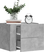 Szafki nocne - vidaXL Naścienna szafka nocna betonowa szara 45x30x35 cm - miniaturka - grafika 1