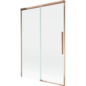 Parawany nawannowe - Mexen Rox parawan nawannowy 2-skrzydłowy rozsuwany 120 x 150 cm, transparent, różowe złoto - 8C9-120-001-60-00 - miniaturka - grafika 1