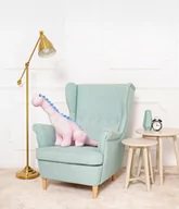 Maskotki i pluszaki - MIS GUSTAW DUŻY WIELKI DINOZAUR TOBI PLUSZOWY PRZYTULANKA 80CM PINK - miniaturka - grafika 1