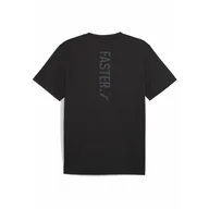 Koszulki sportowe męskie - Męska koszulka do biegania z nadrukiem Faster PUMA Black Q3 & Q4 - miniaturka - grafika 1