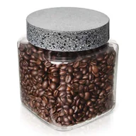 Pojemniki kuchenne - Orion POJEMNIK SZKLANY Z POKRYWKĄ 1L GRANIT 153683 - miniaturka - grafika 1