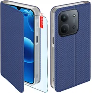 Etui i futerały do telefonów - Etui MAGNET do Xiaomi Redmi 15C 5G Zamykane Granatowe Futerał + Szkło 9H - miniaturka - grafika 1
