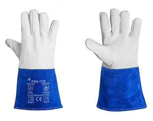 RĘKAWICE OCHRONNE SPAWALNICZE ZE SKÓRY KOZIEJ DOZAMEL WELDER 1150BL; NIEBIESKI - Akcesoria spawalnicze - miniaturka - grafika 1