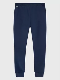 Lacoste Spodnie dresowe XJ9728 Granatowy Regular Fit - Spodnie i spodenki dla dziewczynek - miniaturka - grafika 1