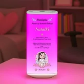 Pamiątka Pierwszej Komunii Świętej - Lampka nocna LED z nadrukiem dla dziewczynki na Komunię Świętą - miniaturka - grafika 1