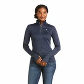 Koszulki jeździeckie - Ariat Bluzka damska PROPHECY LS - navy - miniaturka - grafika 1