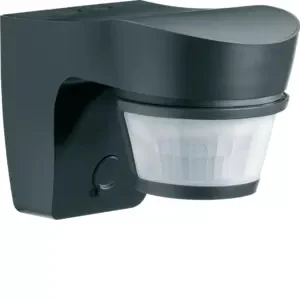 Hager Polo Czujnik ruchu natynkowy 1500W 200 stopni antracytowy IP55 EE831 EE831 - Gniazdka elektryczne - miniaturka - grafika 1