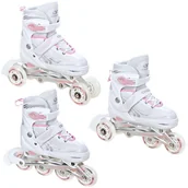 Rolki - Rolki-Wrotki 3w1 Croxer Optima White/Pink 39-42 - miniaturka - grafika 1
