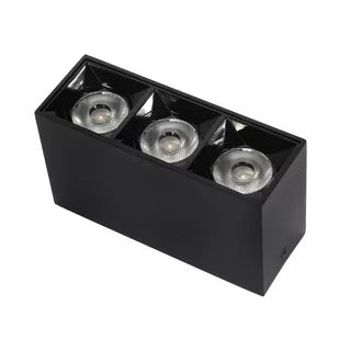 Lampa liniowa natynkowa 9W  3000K czarna 1057 - Decorativi - Lampy sufitowe - miniaturka - grafika 1