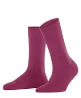 Skarpetki damskie - FALKE Kobiety Skarpety Sensitive New York W SO Lyocell bezuciskowe 1 Para, Różowy (Hot Coral 8025), 39-42 - miniaturka - grafika 1