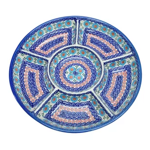 Ceramiczna półmisek dzielony Ceramika Bolesławiec - Miski i półmiski - miniaturka - grafika 1