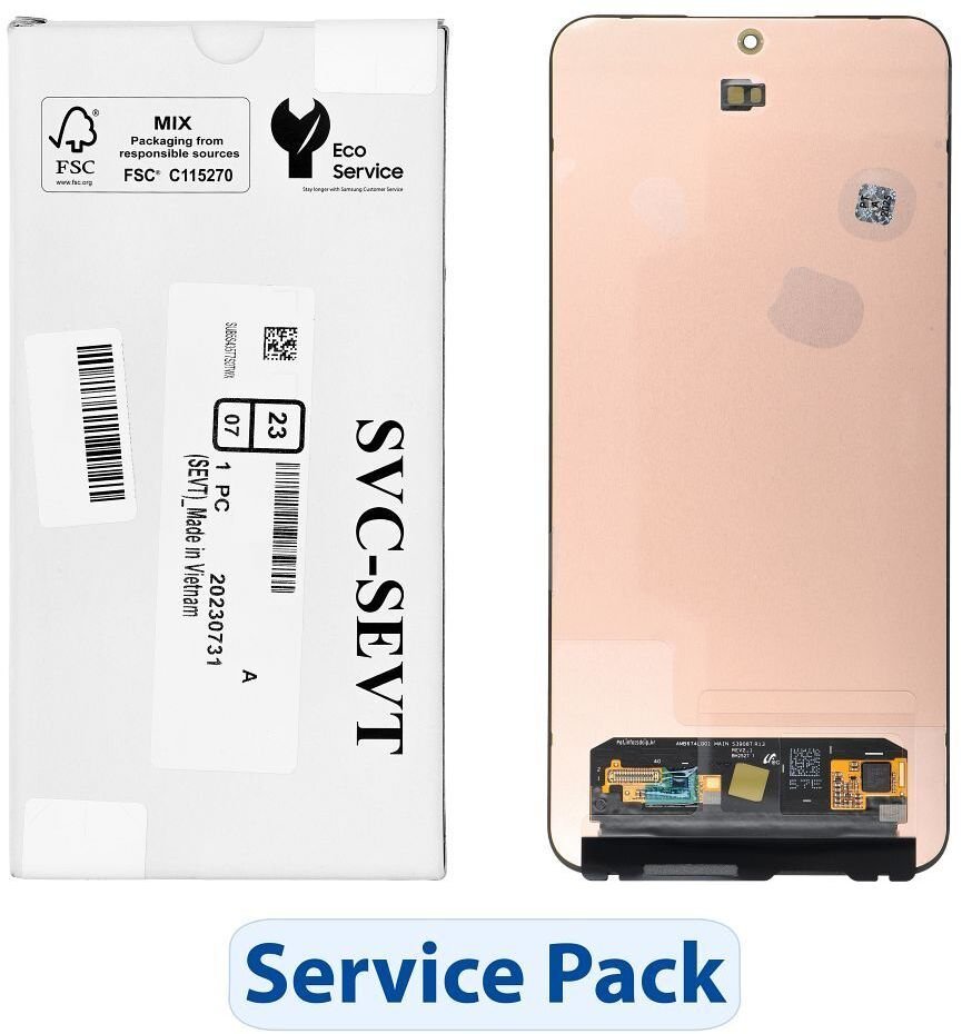 ServicePack Wyświetlacz LCD SAMSUNG S25 FE S731B GH82-38423A
