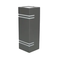 Lampy ogrodowe - Lampa Ogrodowa Naścienna Micasa10 Szara - miniaturka - grafika 1