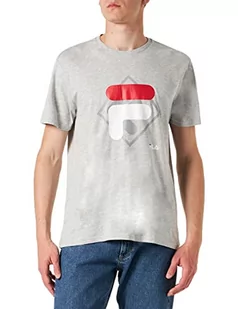 FILA Męski t-shirt z logo Summerfield, jasnoszary melanż, S, jasnoszary melanżowy, S - Koszulki męskie - miniaturka - grafika 1
