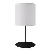 Lampy stojące - Lampka biurkowa do salonu Lamego 2027 Shilo abażurowa biały - miniaturka - grafika 1