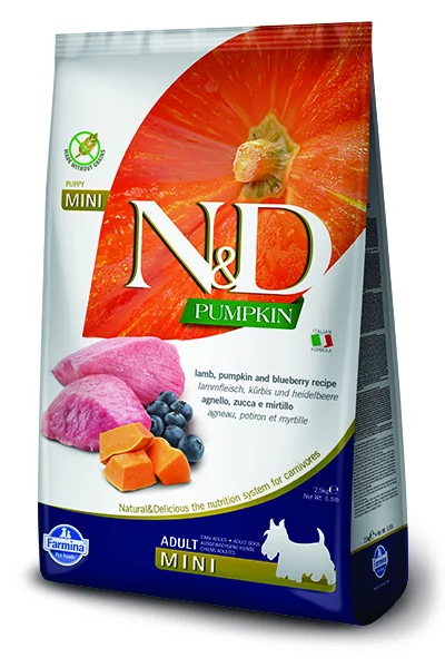 Farmina N&D Grain Free Pumpkin Lamb&blueberry Adult Mini 0,8 kg