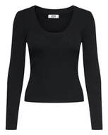 Swetry damskie - JDY Plum Ysla L/S O-Neck Pullov Knt Noos Sweter damski, Czarny, XS - miniaturka - grafika 1