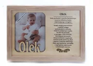 Ramki na zdjęcia - Ramka na zdjęcie OLEK urodziny podziękowanie ślub - miniaturka - grafika 1