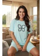 Piżamy damskie - Passion Luxeflt - Piżama dwuczęściowa, Zielona Wariant/Rozmiar: M DOSTAWA 24h GWRANCJA - miniaturka - grafika 1