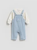 Komplety dla niemowląt - Reserved - Bawełniany komplet - jasnoniebieski - miniaturka - grafika 1