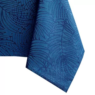 Obrus Gaia Indygo Tłoczony Roślinny 130x180 owal AmeliaHome - TCLOTH/AH/GAIA/HMD/INDIGO/O130X180 - Obrusy i serwetki - miniaturka - grafika 1