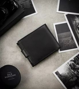 Mały, skórzany portfel męski na zatrzask — Always Wild - Portfele - miniaturka - grafika 3