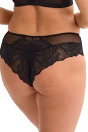 Majtki damskie - Brazyliany damskie z koronką i tiulem Jessia 1229 czarne S - miniaturka - grafika 1