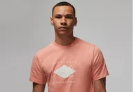 Koszulki męskie - Nike Air Jordan Flight Essential Crew Tee Lightmadder Root - miniaturka - grafika 1