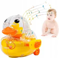 Maty edukacyjne - Interaktywna zabawka dla dziecka kaczka ze światłami muzyką Wielkanoc - miniaturka - grafika 1