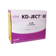 Akcesoria dla osób starszych i niepełnosprawnych - KDM - Strzykawki INS G27 (0,40X13) U-40 a'100 - miniaturka - grafika 1